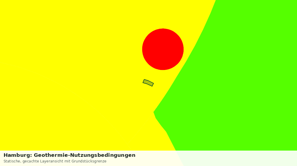 Statische Kartenansicht: Hamburg: Geothermie-Nutzungsbedingungen