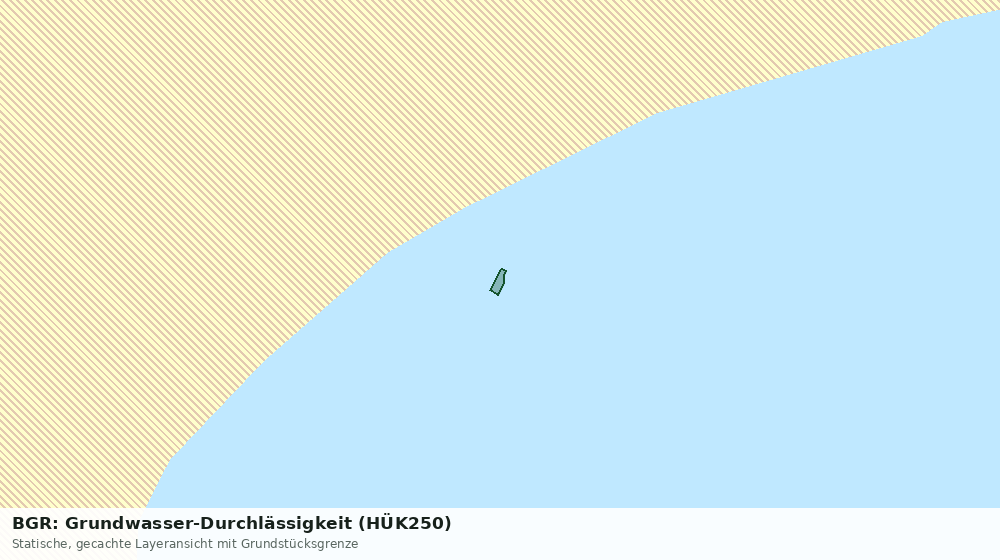 Statische Kartenansicht: BGR: Grundwasser-Durchlässigkeit (HÜK250)