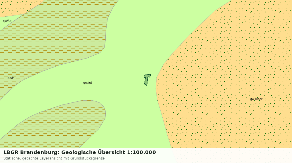 Statische Kartenansicht: LBGR Brandenburg: Geologische Übersicht 1:100.000