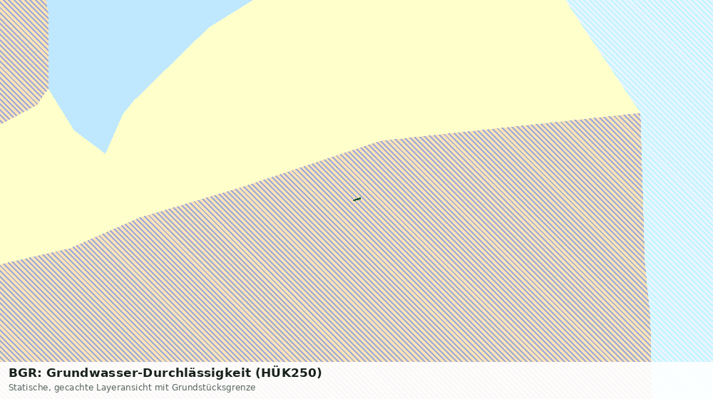 Statische Kartenansicht: BGR: Grundwasser-Durchlässigkeit (HÜK250)