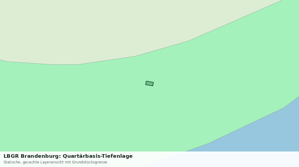 Statische Kartenansicht: LBGR Brandenburg: Quartärbasis-Tiefenlage