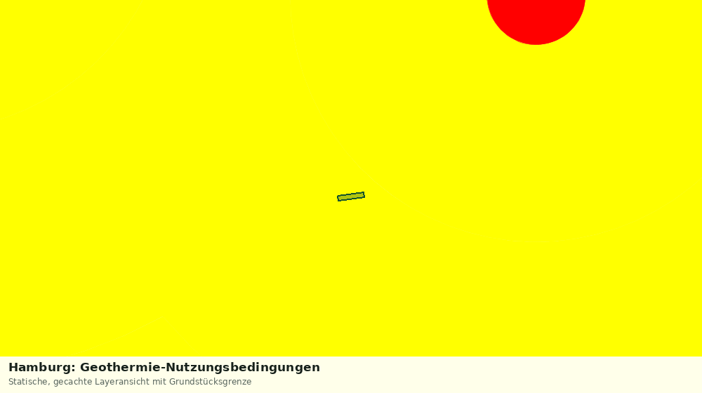 Statische Kartenansicht: Hamburg: Geothermie-Nutzungsbedingungen