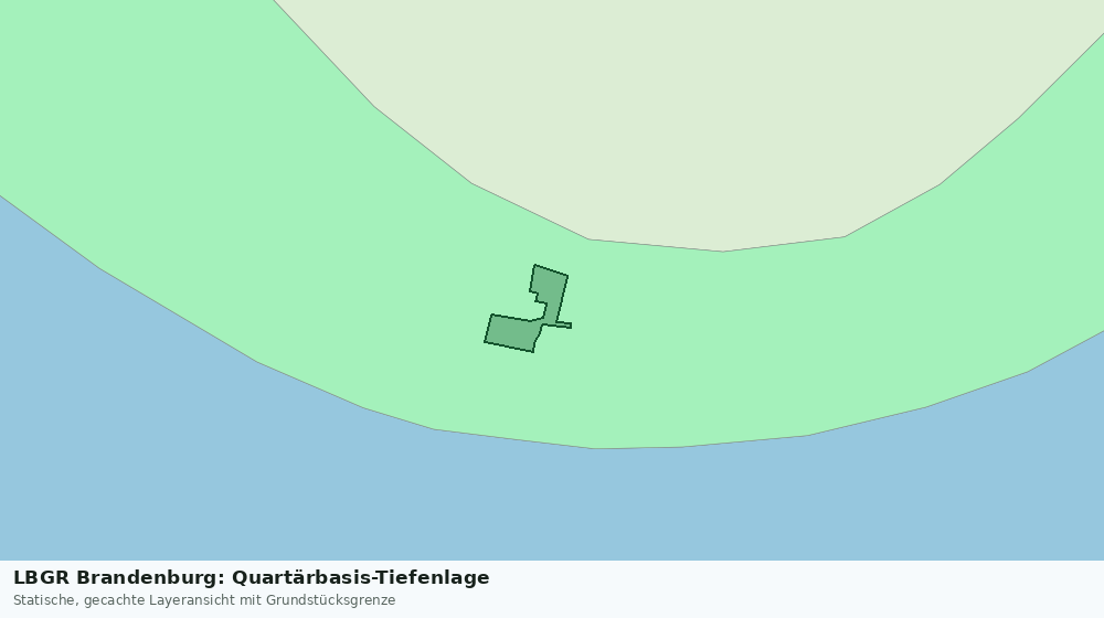Statische Kartenansicht: LBGR Brandenburg: Quartärbasis-Tiefenlage
