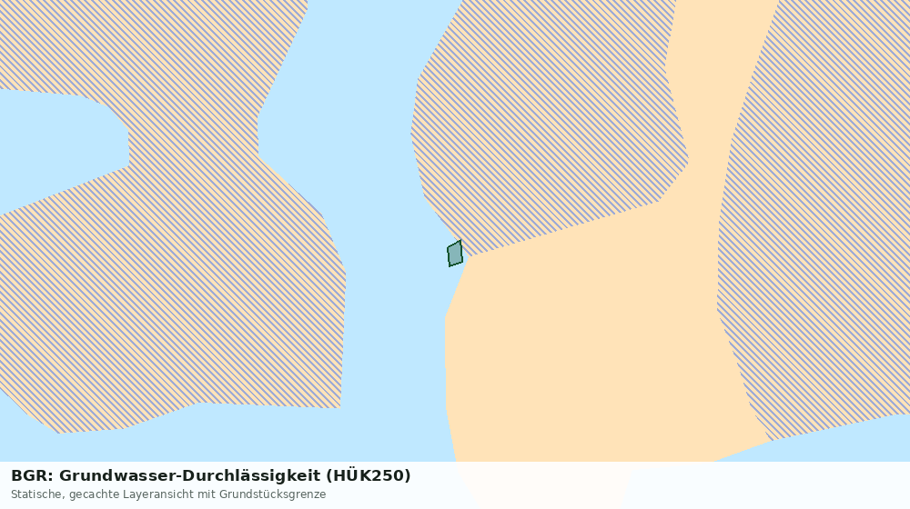 Statische Kartenansicht: BGR: Grundwasser-Durchlässigkeit (HÜK250)