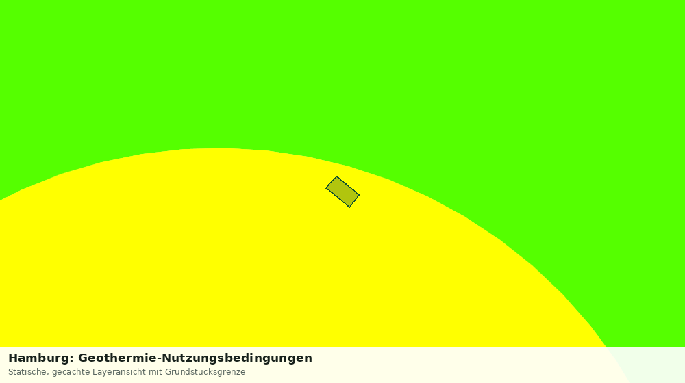 Statische Kartenansicht: Hamburg: Geothermie-Nutzungsbedingungen