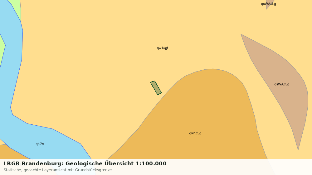 Statische Kartenansicht: LBGR Brandenburg: Geologische Übersicht 1:100.000