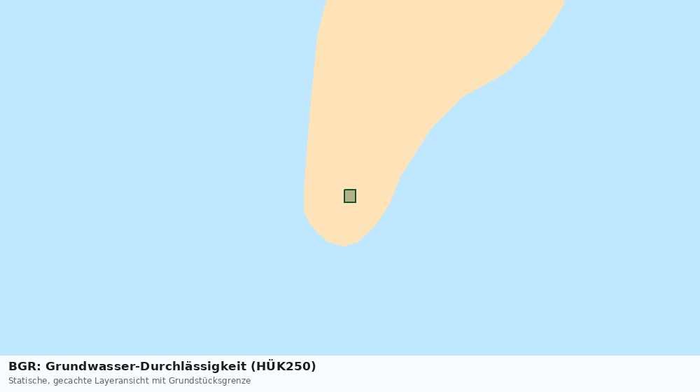 Statische Kartenansicht: BGR: Grundwasser-Durchlässigkeit (HÜK250)