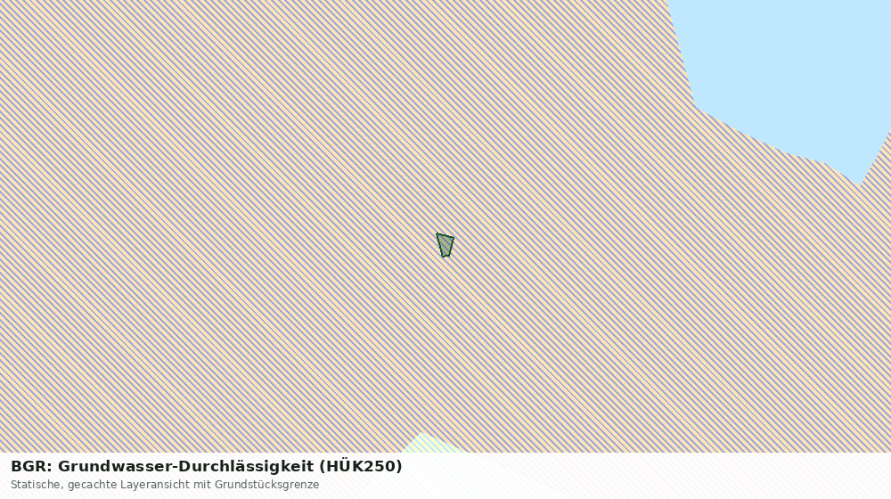 Statische Kartenansicht: BGR: Grundwasser-Durchlässigkeit (HÜK250)