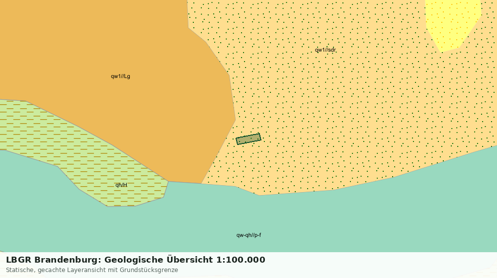 Statische Kartenansicht: LBGR Brandenburg: Geologische Übersicht 1:100.000