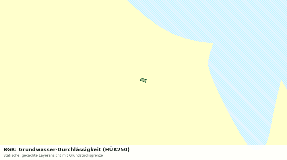 Statische Kartenansicht: BGR: Grundwasser-Durchlässigkeit (HÜK250)