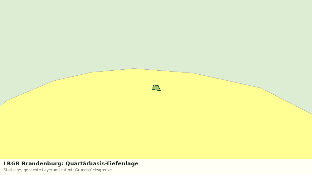 Statische Kartenansicht: LBGR Brandenburg: Quartärbasis-Tiefenlage