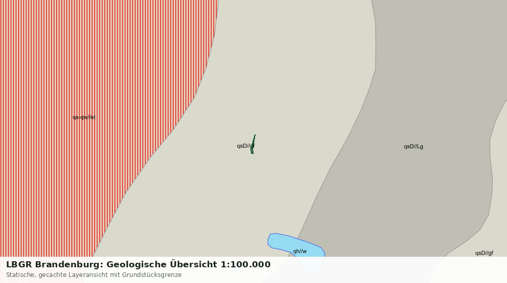 Statische Kartenansicht: LBGR Brandenburg: Geologische Übersicht 1:100.000