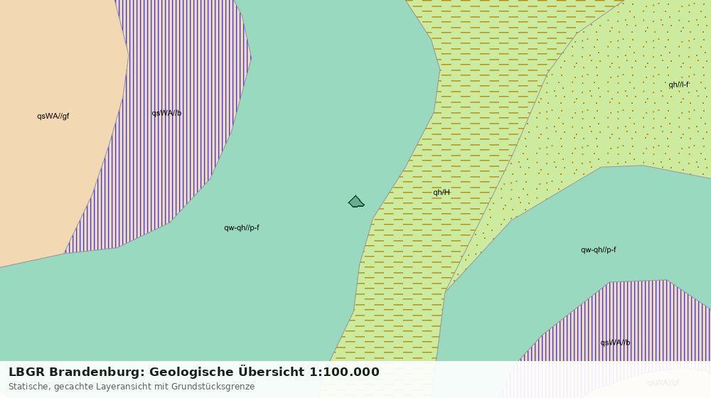 Statische Kartenansicht: LBGR Brandenburg: Geologische Übersicht 1:100.000