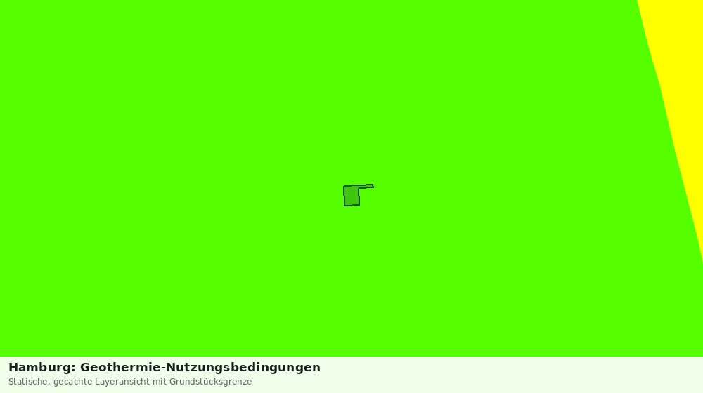 Statische Kartenansicht: Hamburg: Geothermie-Nutzungsbedingungen