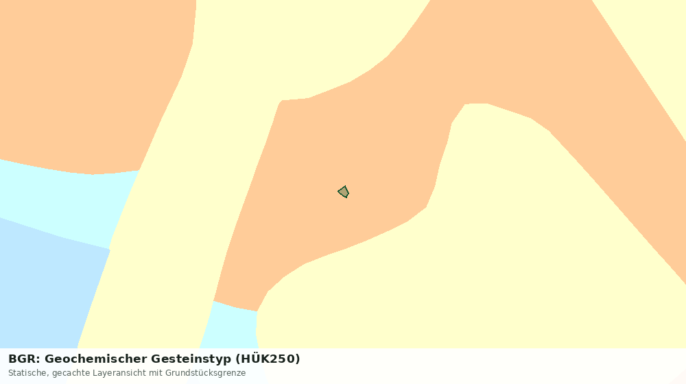 Statische Kartenansicht: BGR: Geochemischer Gesteinstyp (HÜK250)