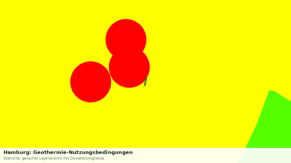 Statische Kartenansicht: Hamburg: Geothermie-Nutzungsbedingungen