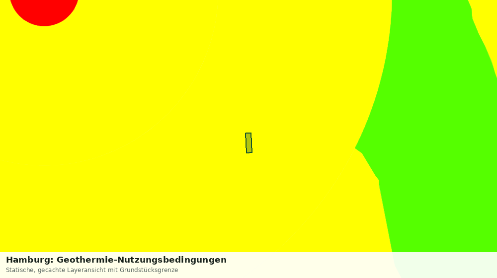 Statische Kartenansicht: Hamburg: Geothermie-Nutzungsbedingungen