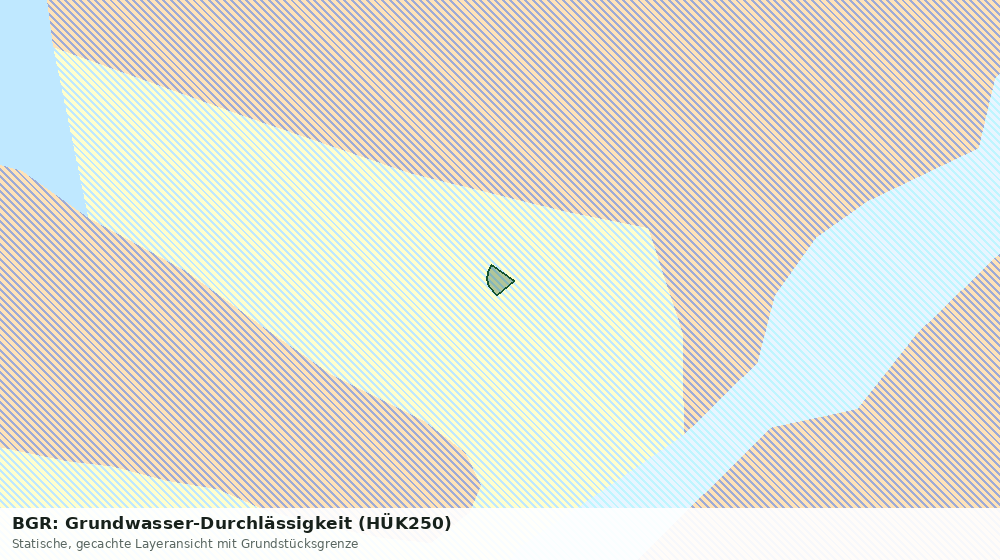 Statische Kartenansicht: BGR: Grundwasser-Durchlässigkeit (HÜK250)