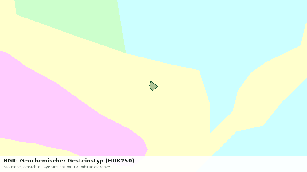 Statische Kartenansicht: BGR: Geochemischer Gesteinstyp (HÜK250)