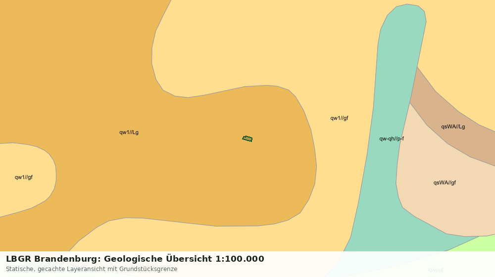 Statische Kartenansicht: LBGR Brandenburg: Geologische Übersicht 1:100.000