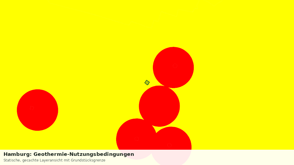 Statische Kartenansicht: Hamburg: Geothermie-Nutzungsbedingungen