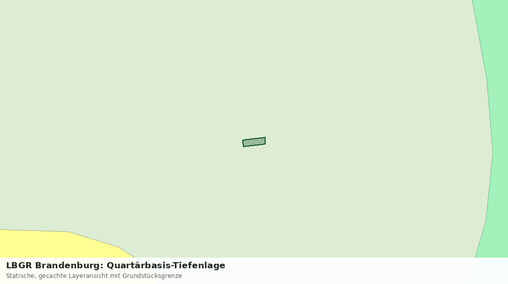 Statische Kartenansicht: LBGR Brandenburg: Quartärbasis-Tiefenlage