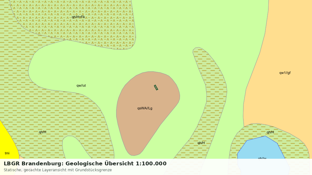 Statische Kartenansicht: LBGR Brandenburg: Geologische Übersicht 1:100.000