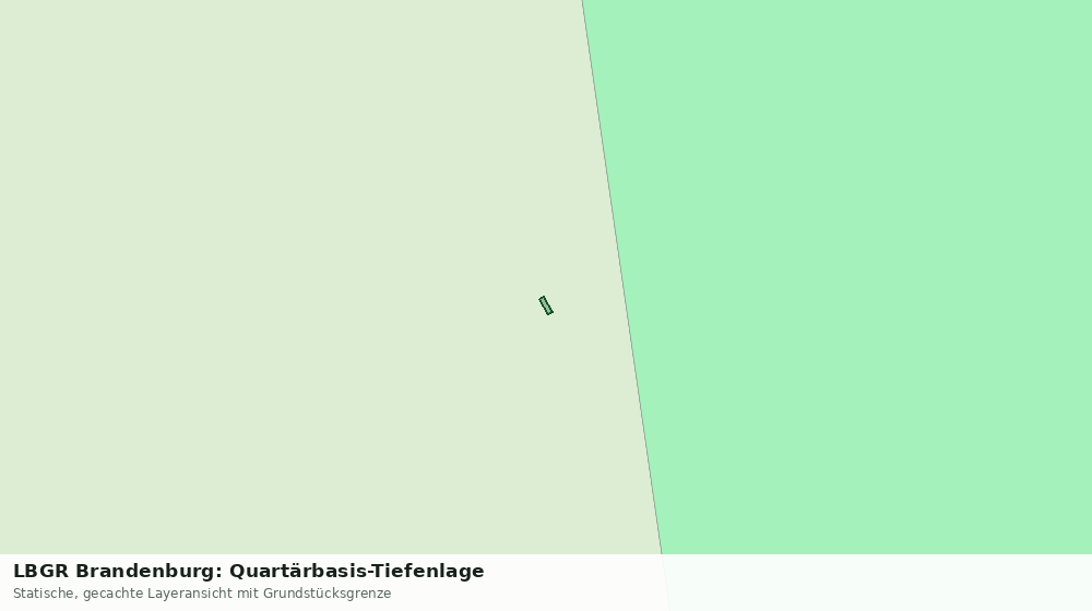 Statische Kartenansicht: LBGR Brandenburg: Quartärbasis-Tiefenlage