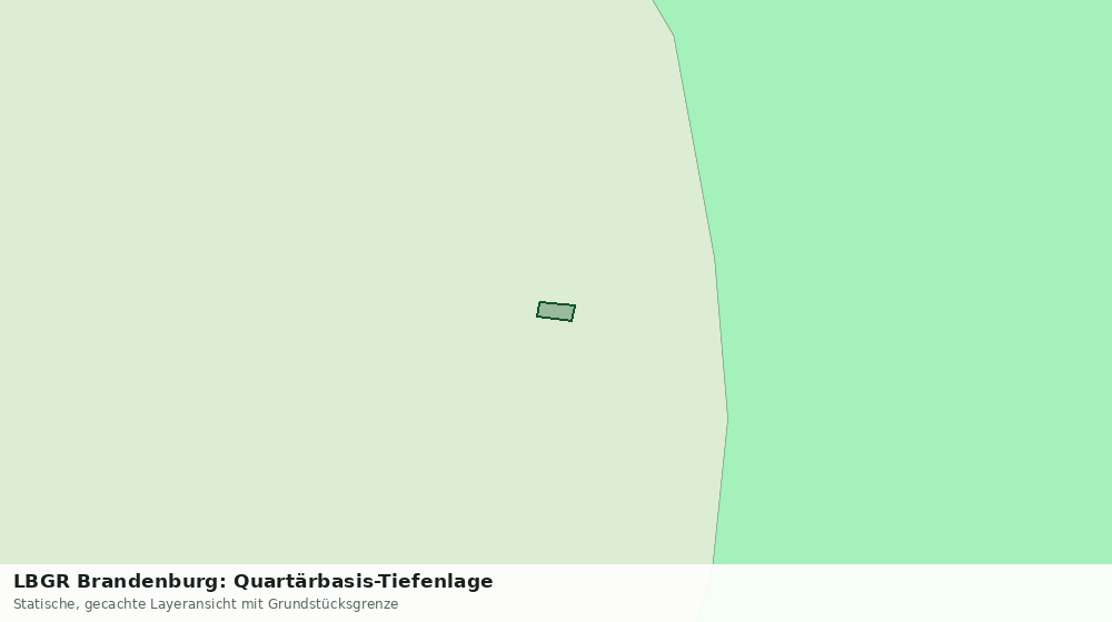 Statische Kartenansicht: LBGR Brandenburg: Quartärbasis-Tiefenlage