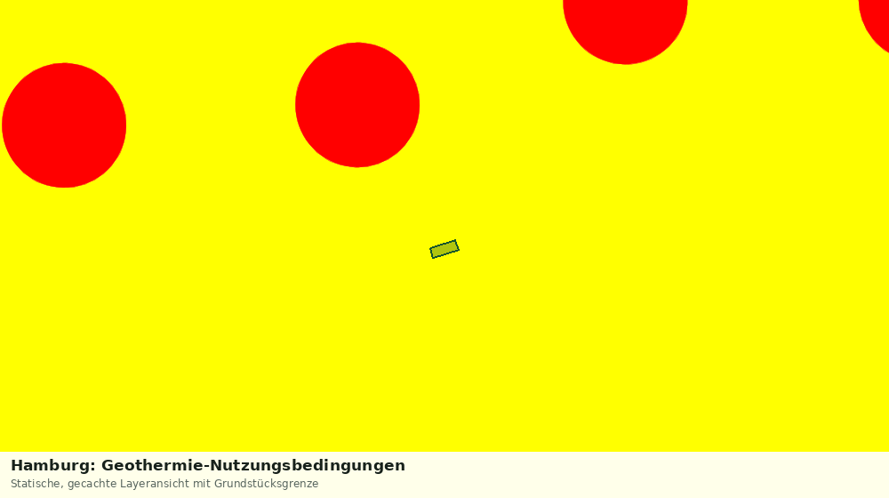 Statische Kartenansicht: Hamburg: Geothermie-Nutzungsbedingungen
