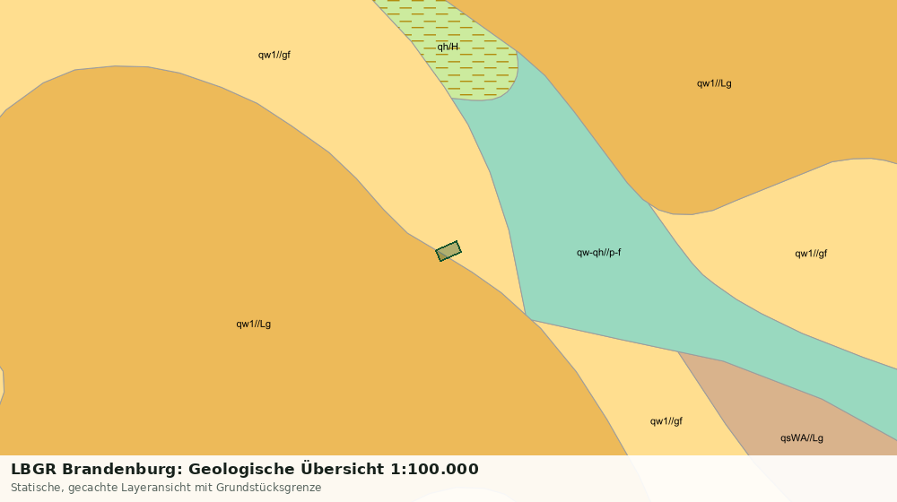 Statische Kartenansicht: LBGR Brandenburg: Geologische Übersicht 1:100.000