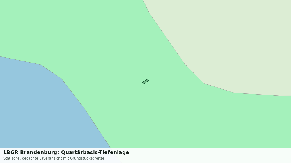 Statische Kartenansicht: LBGR Brandenburg: Quartärbasis-Tiefenlage