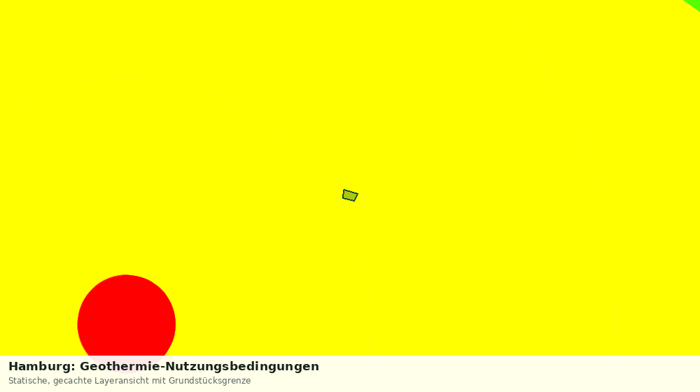 Statische Kartenansicht: Hamburg: Geothermie-Nutzungsbedingungen
