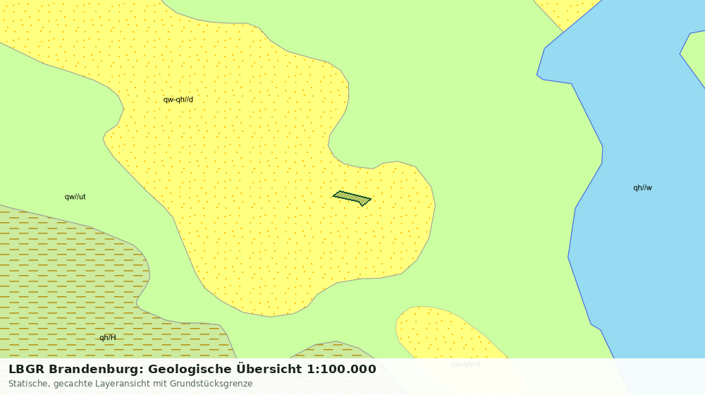 Statische Kartenansicht: LBGR Brandenburg: Geologische Übersicht 1:100.000
