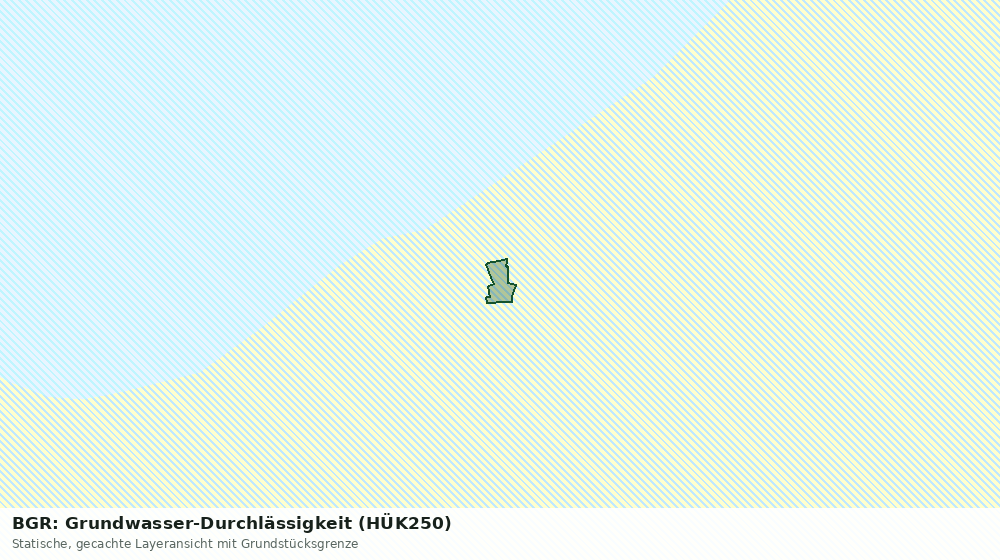 Statische Kartenansicht: BGR: Grundwasser-Durchlässigkeit (HÜK250)