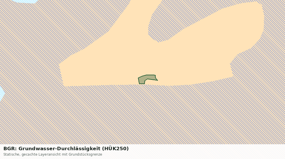Statische Kartenansicht: BGR: Grundwasser-Durchlässigkeit (HÜK250)