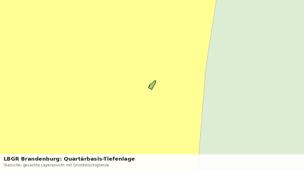 Statische Kartenansicht: LBGR Brandenburg: Quartärbasis-Tiefenlage