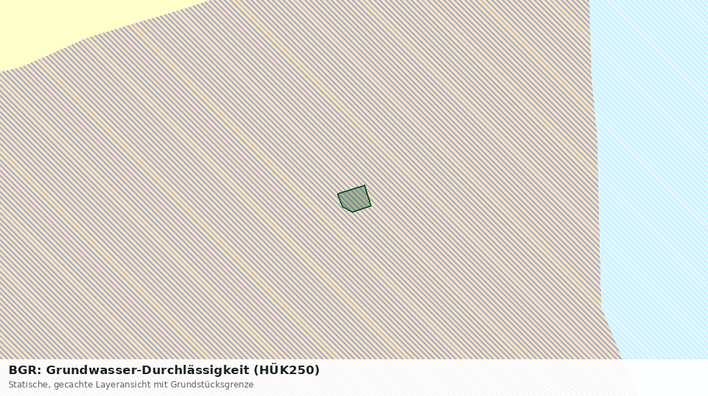 Statische Kartenansicht: BGR: Grundwasser-Durchlässigkeit (HÜK250)