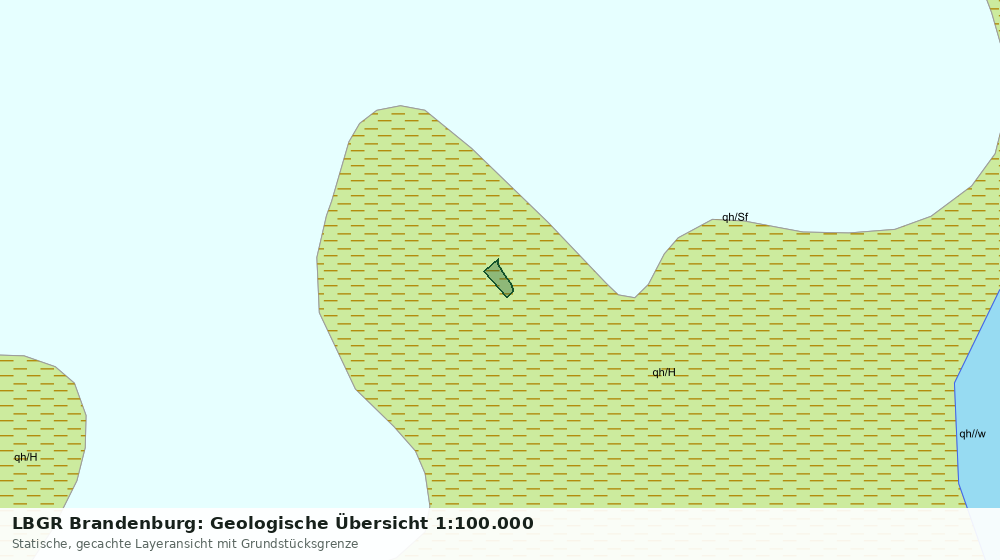 Statische Kartenansicht: LBGR Brandenburg: Geologische Übersicht 1:100.000