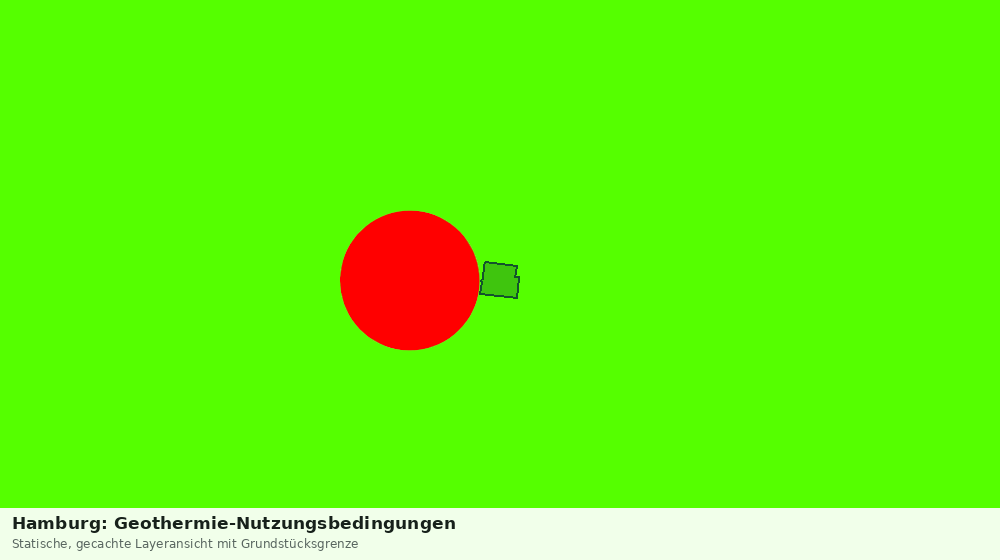 Statische Kartenansicht: Hamburg: Geothermie-Nutzungsbedingungen
