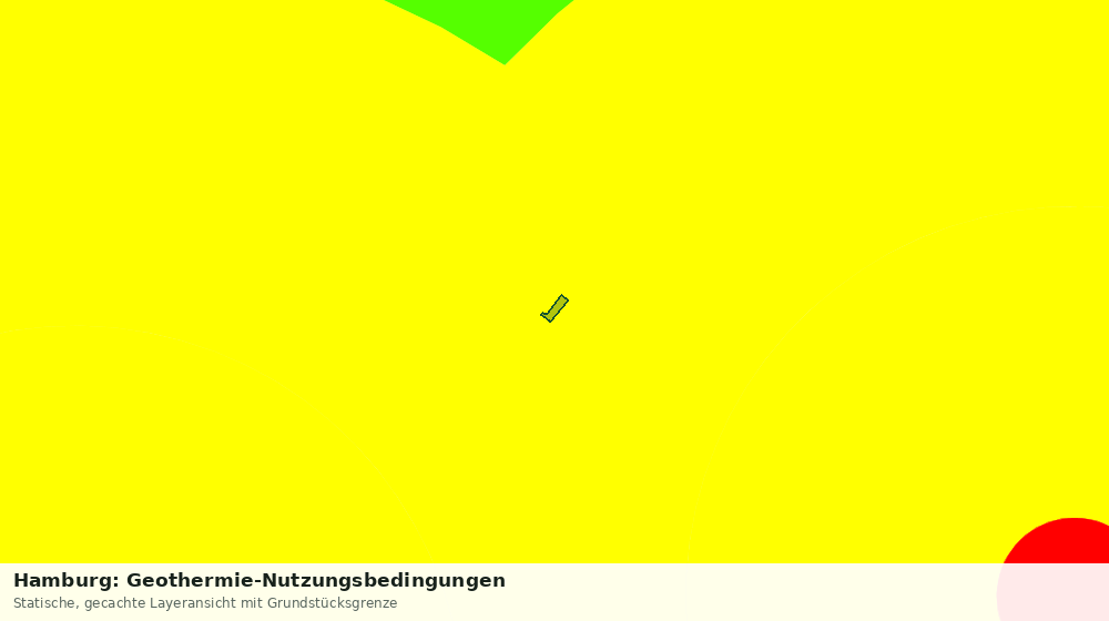 Statische Kartenansicht: Hamburg: Geothermie-Nutzungsbedingungen
