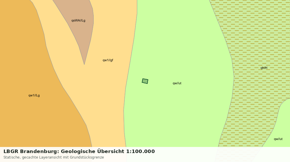 Statische Kartenansicht: LBGR Brandenburg: Geologische Übersicht 1:100.000