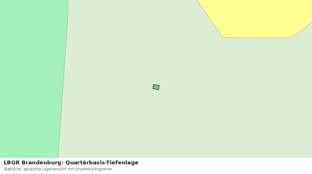 Statische Kartenansicht: LBGR Brandenburg: Quartärbasis-Tiefenlage
