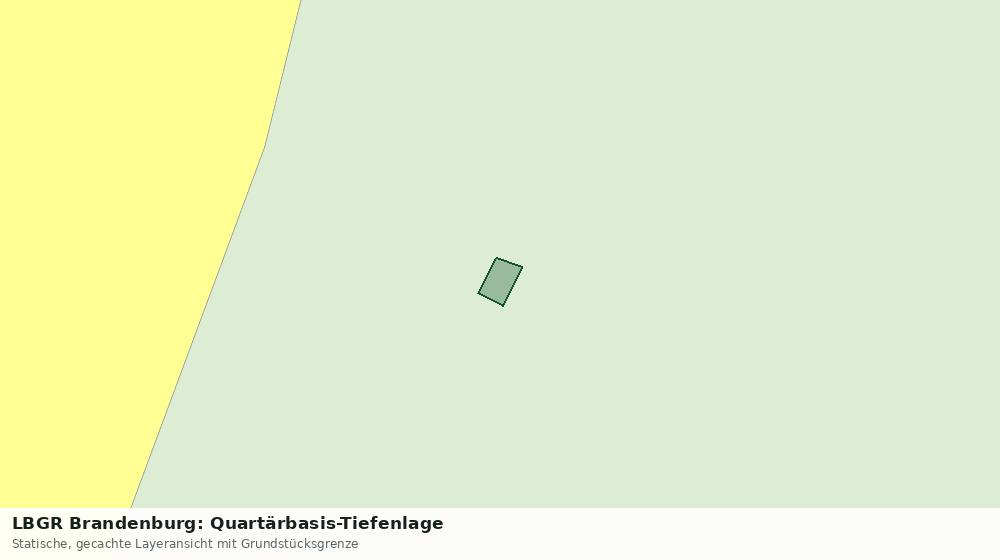 Statische Kartenansicht: LBGR Brandenburg: Quartärbasis-Tiefenlage
