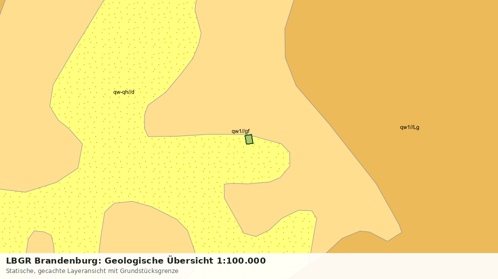 Statische Kartenansicht: LBGR Brandenburg: Geologische Übersicht 1:100.000