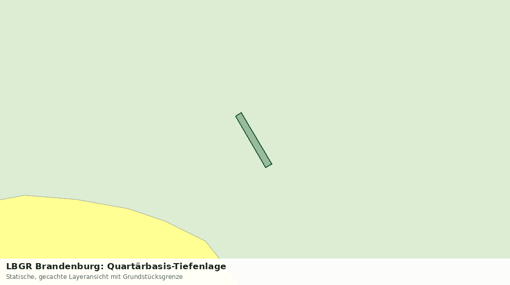 Statische Kartenansicht: LBGR Brandenburg: Quartärbasis-Tiefenlage