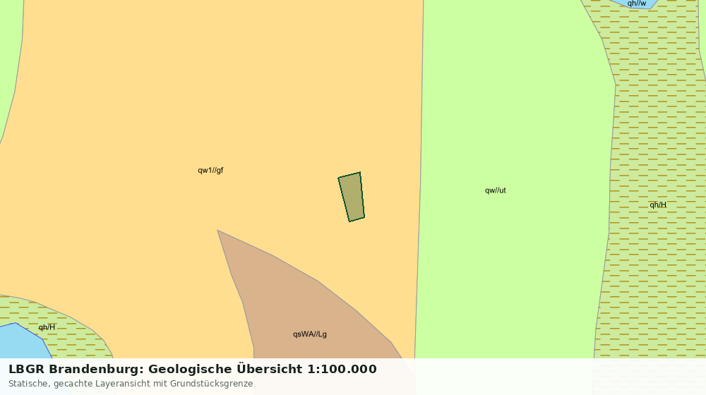 Statische Kartenansicht: LBGR Brandenburg: Geologische Übersicht 1:100.000