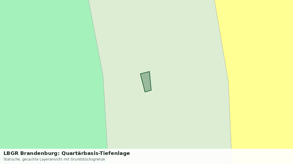Statische Kartenansicht: LBGR Brandenburg: Quartärbasis-Tiefenlage