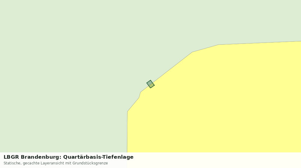 Statische Kartenansicht: LBGR Brandenburg: Quartärbasis-Tiefenlage