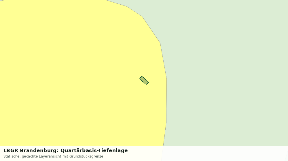 Statische Kartenansicht: LBGR Brandenburg: Quartärbasis-Tiefenlage